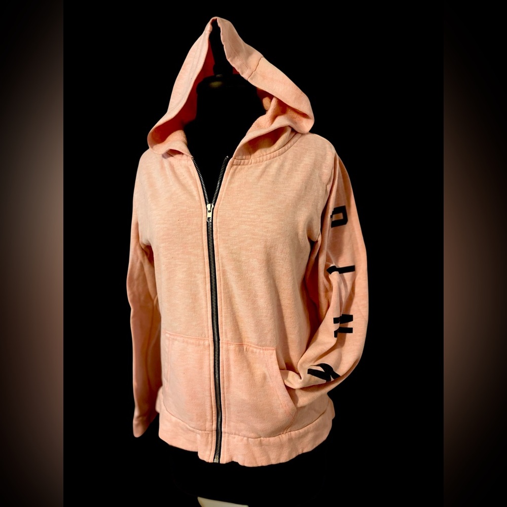PINK lightweight peach colored hoodie